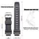 thumbnail image 4 of Correa de reloj de resina adecuada para Casio ProTrek PRG-260 270 550 PRW3500 2500 5100 Hebilla deportiva de goma impermeable para hombre, 4 of 5