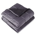thumbnail image 1 of 10 lbs Weighted Blanket for Kids - 40" x 60" - Minky Fleece, Eggplant, 1 of 7