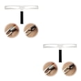 thumbnail image 1 of Vogacara Regla para cejas, medida de acero inoxidable, plantillas profesionales, plantilla de modelado de tres puntos, accesorios de medición Ceja levantada 2Conjunto, 1 of 6