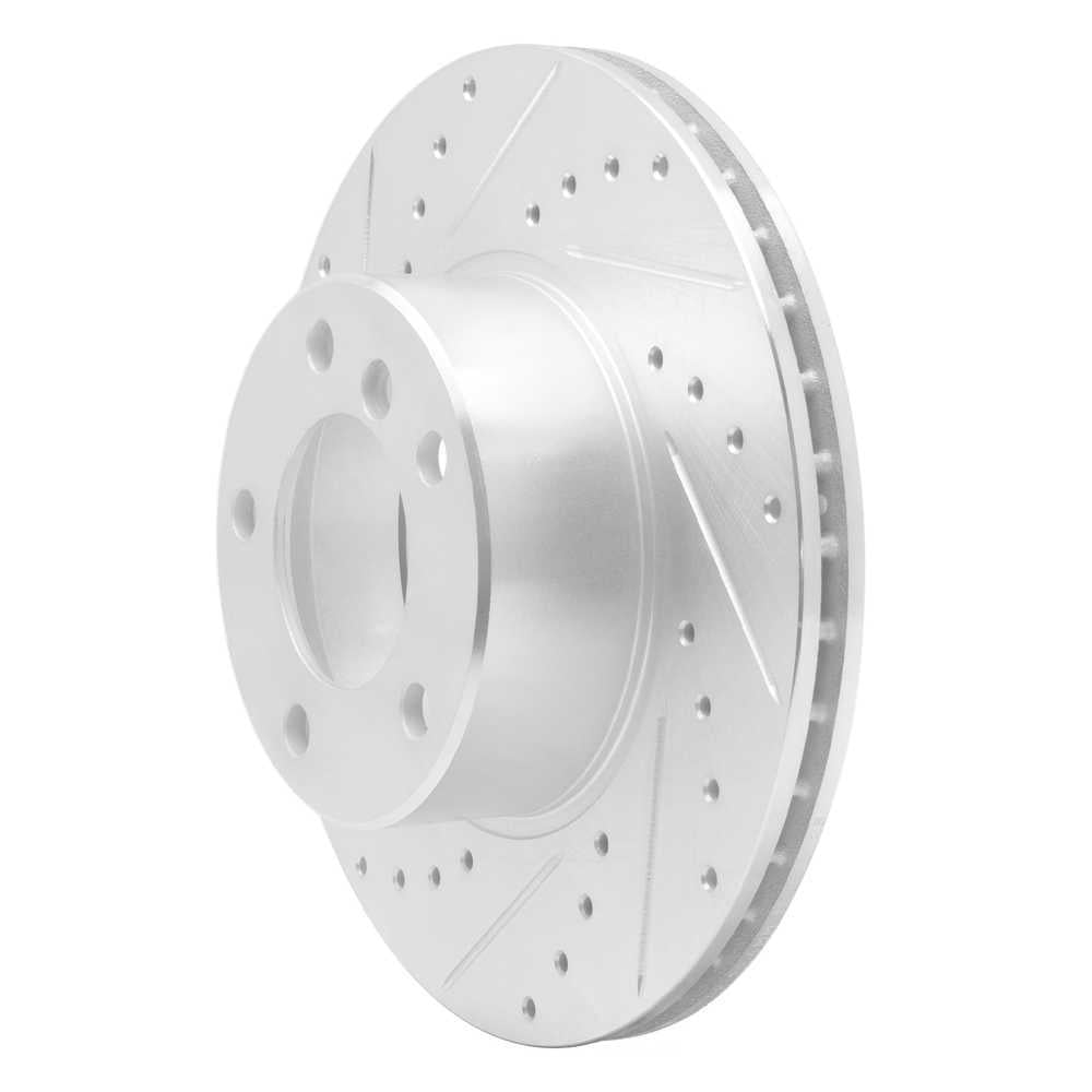 Dynamic Friction Company 631-31043L DFC Brake Rotor - Drilled And Slotted - Silver