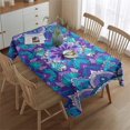 thumbnail image 2 of Purple Ethnic Mandala Pattern Rectangle Tablecloth 60"x84",Waterproof Polyester Rectangle Table Cloth, Wipeable Spillproof Polyester Tablecloth for Dining, Camping, Indoor and Outdoor, 2 of 5