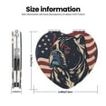 thumbnail image 3 of Uemuo Patriotic Bulldog Art Print Compact Portable Pocket Makeup Mirror - Leather Cover, Elegant Travel Cosmetic Mirror for Purse, Pocket, and Handbag-Heart Shape, 3 of 9
