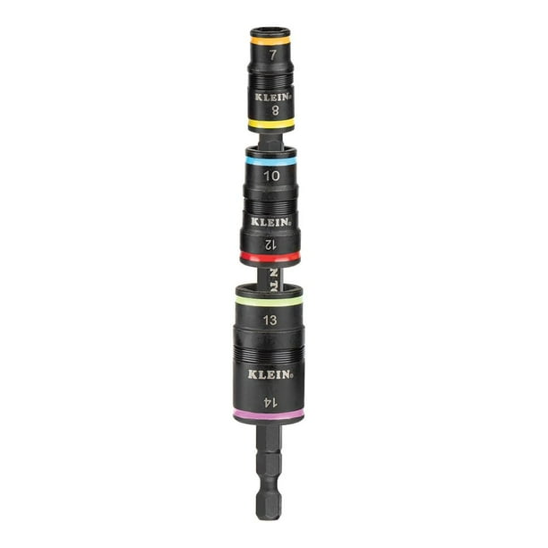 Juego de enchufes Klein Tools 32933M 6 en 1 con clasificación métrica de impacto