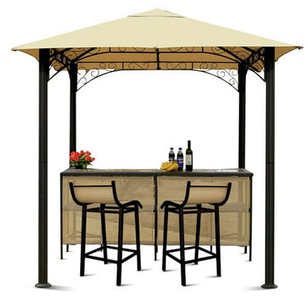 8'X8' Barzebo Pavilion w/ 2 Barstools