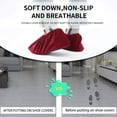 thumbnail image 2 of 5 Pairs Reusable Non Slip Shoe Covers, Premium Soft Washable Thickened Boot Shoe Covers for Household, Office, Laboratory, 2 of 7