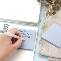 AuroraX Sticky Notes 3x3, 100-Sheets Blue Self-Stick Pads Super Sticking Gifts For Friend