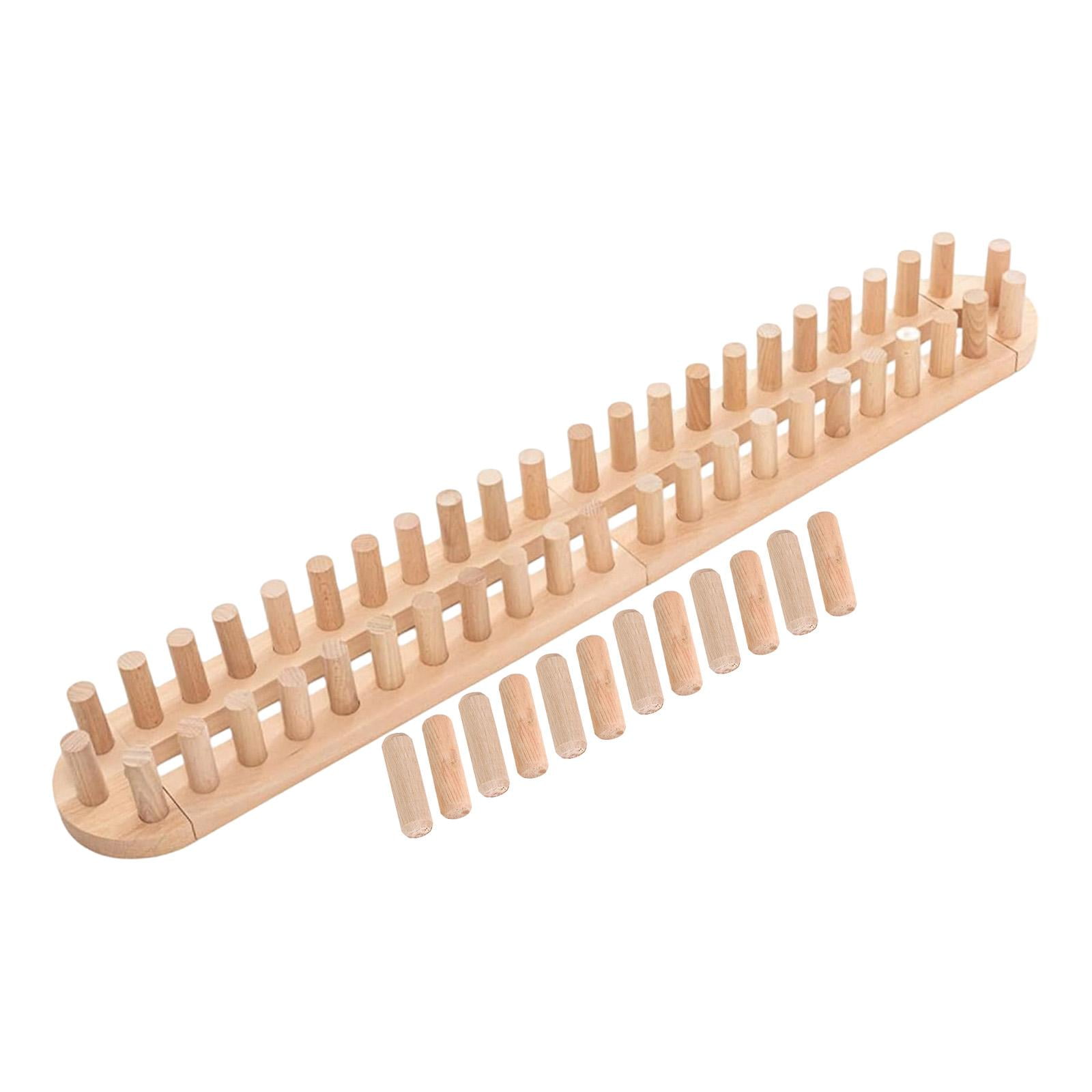 Wooden Loom Frame Chunky Yarn Blanket Loom Mini Weaving Loom Sturdy Wooden Material for DIY Throw Blankets