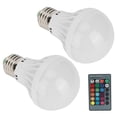 thumbnail image 3 of 2 uds E27 3W RGB bombilla lámpara cambio de color bombilla iluminación del hogar con control remoto 85V-265V, 3 of 14