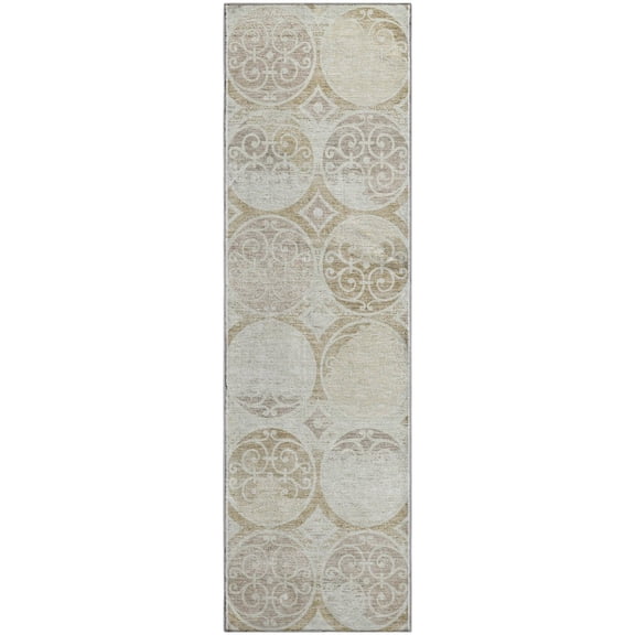 Dalyn Rugs Premium Machine Washable Mayfield AMF738 Ivory 2'3" x 7'6" Runner Rug