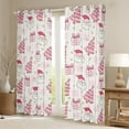 thumbnail image 2 of Castle Fairy Kids Santa Claus Blackout Curtains Set of 2 (52x84 Each),Winter Snowflakes Window Curtains,Christmas Tree Curtains and Drapes,Lightweight Room Decor, 2 of 6