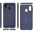 thumbnail image 4 of Samsung A20 case,Galaxy A20 Case,Galaxy A30 Case,MAIKEZI Soft TPU Slim Fashion Anti-Fingerprint Non-Slip Protective Phone Case Cover for Samsung Galaxy A20/A30(Navy Brushed TPU), 4 of 17