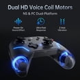 thumbnail image 3 of Controlador inalámbrico Machenike G6V2PE para PC/Switch/iOS/Android, Joysticks y Gatilhos TMR, tasa de sondeo 1000Hz, botones RGB reasignables, batería de 1200mAh, motor de bobina de voz [macintosh], 3 of 7