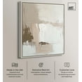 thumbnail image 2 of Pale Textured Silence I Canvas Neutral Boho by Art Remedy, Silver Frame, 30 x 36, 2 of 7