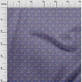 thumbnail image 3 of oneOone Silk Tabby Purplish Blue Fabric Baroque Dress Material Fabric Print Fabric By The Yard 42 Inch Wide, 3 of 4