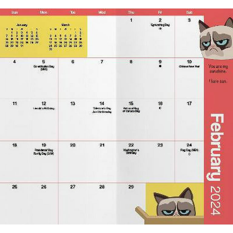 Grumpy Cat Desk Calendar 2025