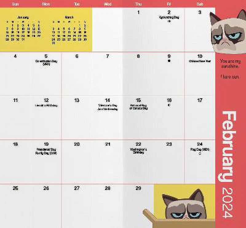 Grumpy Cat Desk Calendar 2025 - kacie jaquith