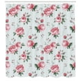 thumbnail image 3 of Ambesonne Rose Shower Curtain, Pink Blossom English Flora, 69"Wx75"L, Reseda Green Pink, 3 of 3