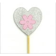 thumbnail image 2 of Darling Souvenir, Glitter Heart Cupcake Toppers, Wedding - Birthday Party Dessert Decorations - Pack Of 20, 2 of 3