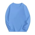 thumbnail image 4 of yocbz Toddler Boy Shirts Kids Boys T Shirts Casual Long Sleeve Tops Crewneck Basic Tees Light Blue,Size for 9-10 Years, 4 of 4