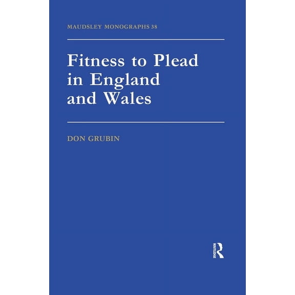 Maudsley Fitness To Plead In England And Wales, (Hardcover)