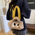 thumbnail image 4 of Bolso Bandolera Hombro para Mujer Cachorro Felpa Ojos Grandes Con Asa Superior Esponjoso, 4 of 9