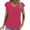 Hot Pink, variant on YOTMKGDO Summer Outfits for Women, Womens Short Sleeve Tops, Womens Tops Dressy Casual Shirred V Neck T Shirts Ruffle Sleeve Tops Summer Fashion T Shirt, Plain T Shirts for Women, L