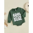 thumbnail image 6 of Aojekbee Baby Boy Sweatshirt Romper Letter Print Round Neck Long Sleeve Casual Jumpsuit for Fall Winter, 6 of 10