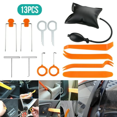 Dash Trim Molding 13-pack Car Panel Removal Open Pry Tool Kit, Dash Door Radio Trim Pump Wedge Auto Trim Upholstery Removal Kit for Door Trim Molding Dash Panel ()