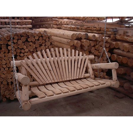 Kunkle Holdings Llc White Cedar Log Rustic 7 Foot Porch