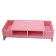 thumbnail image 1 of 1Pc Creative Monitor Shelf Multifunction Display Riser Rack Creative Storage Bracket for Home Office Desktop (Pink), 1 of 6