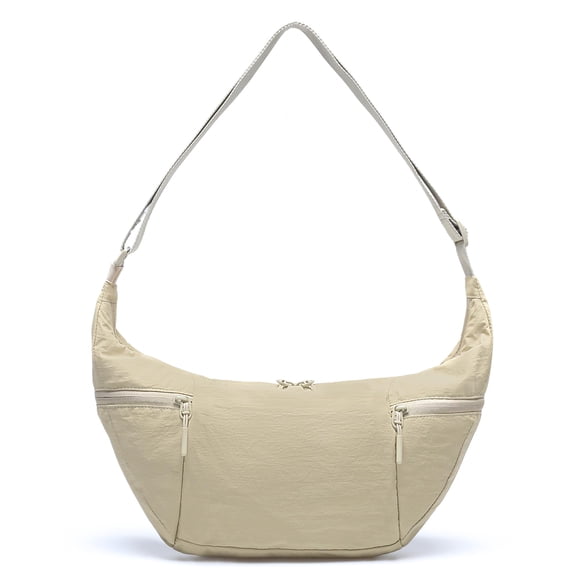Bandolera VONAL de nylon Crescent Medium para mujer, color caqui