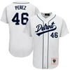 Pérez 46 White Baseball Stitched Jerseys