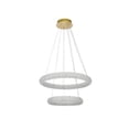 thumbnail image 6 of Elegant Lighting Bowen 24" 2-Light Metal Adjustable LED Chandelier in Gold, 6 of 12