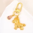 thumbnail image 5 of Horse Keychain, Golden Charm Key Ring, Year of The Horse 2026 Gifts, Luck Blessing Pendant, Golden Pendant Keychain, New Year Keychain, Festive Charm Pendant for Keys Car Bag Hanging Decor, 5 of 7