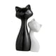 thumbnail image 4 of Par de figuras de gatos, escultura de animal, lindo adorno de mesa para sala de estar, L Negro S Blanco, 4 of 9