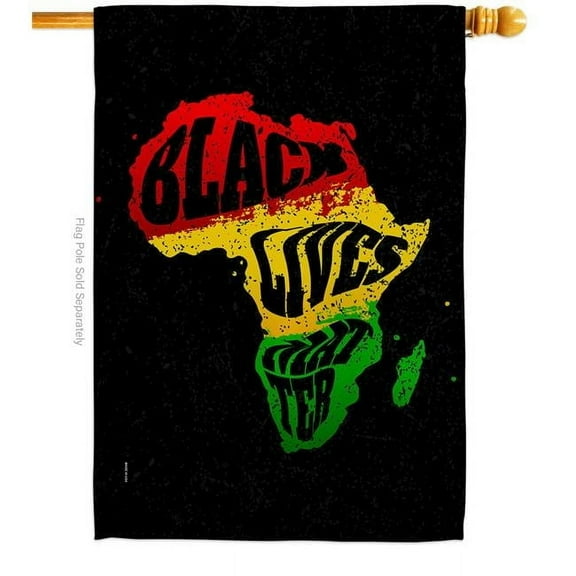 USA Decoration H170067-BO 28 x 40 in. Cant Breathe BLM Black History Lives Matter Double-Sided Decorative Vertical House Flags - Decoration Banner Garden Yard Gift