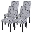 thumbnail image 1 of Fundas Elásticas para Sillas de Comedor SearchI Juego de 4 Estampadas en Gris, 1 of 7