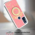 thumbnail image 2 of For Motorola Moto G Power 5G 2023 Smiling Glitter Ornament Bling Sparkle with Ring Stand Hybrid TPU Back Shell Cover ,Xpm Phone Case [ Pink ], 2 of 6