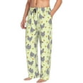 thumbnail image 2 of Uemuo Funny Chicken Pattern Men's Wide Leg Palazzo Lounge Pants with Pockets Light Weight Loose Comfy Casual Pajama Pants-, 2 of 9
