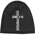 thumbnail image 2 of for God So Loved The World John 3：16 Christian Beanie Hat Men Slouchy Skull Cap Women Knit Hat Hedging Hat Black, 2 of 8