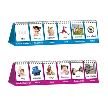 Parts of Speech Flips Junior Learning for Ages 6-8 Grade 1 Grade 3 Learning,  Language Arts Learn to build Sentence, Perfect for Home School, Educational Resources
