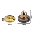 thumbnail image 2 of 24K Copper 4Pcs Speakers Stand Foot Spikes Mount Speaker Box for Pads Shockproof Gold, 2 of 7