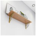thumbnail image 3 of 2x Metal Craft Shelf Brackets,gold Heavy Duty Shelve Bracket,fan-shaped Floating Shelving Brackets 15cm, 3 of 5