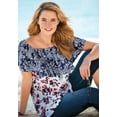 thumbnail image 6 of Woman Within Plus Size Ruffle Tee, 6 of 6