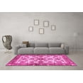 thumbnail image 3 of Ahgly Company Indoor Round Oriental Pink Traditional Area Rugs, 7' Round, 3 of 4
