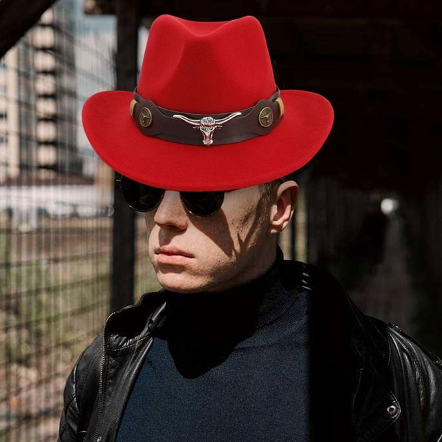 Sombrero de vaquero clásico perfecl rojo