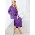 thumbnail image 5 of Only Necessities Plus Size Long Snap-Front Knit Lounger, 5 of 6