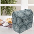 thumbnail image 4 of Abstract Lounger Chair Bag, Growth Rings Themed Bullseye Style Hand Drawn Circles and Hexagons, High Capacity Storage with Handle Container, Lounger Size, Dark Teal and Pale Blue, by Ambesonne, 4 of 5