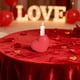 thumbnail image 5 of Candelabro cerámico rojo en forma de corazón | Centro romántico de candelabro para mesa de comedor, escritorio, decoración de bodas o festivales | Rojo brillante o blanco, se adapta a velas, 5 of 6