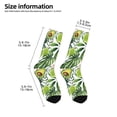 thumbnail image 2 of Uemuo Watercolor Green Tropical Printed Kids Boys Socks Seamless Crew Socks Crazy Funny Athletic Sport Socks for Children, 2 of 6